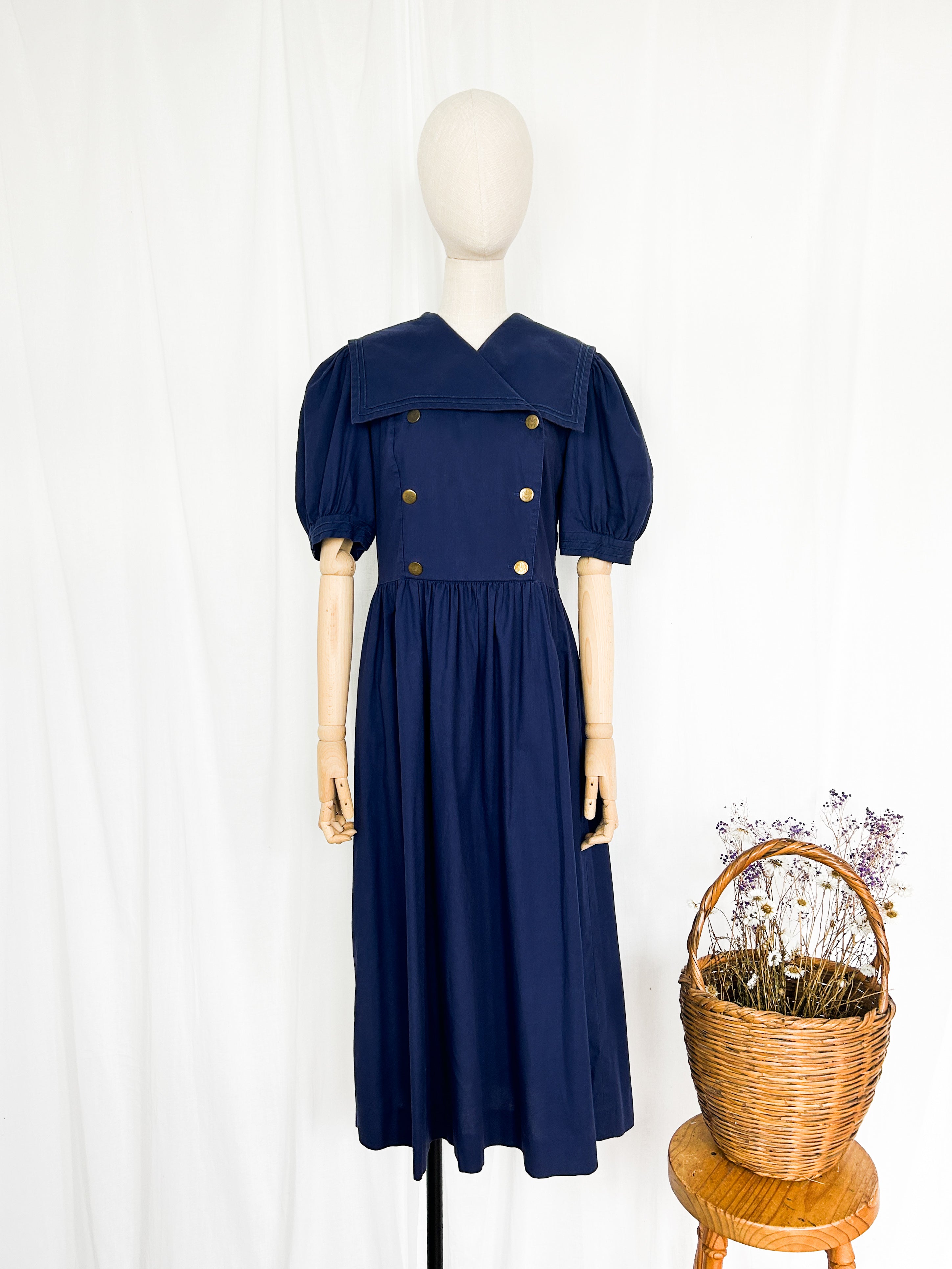 STUNNING 1980S LAURA ASHLEY SAILOR DRESS The Pansy Garden