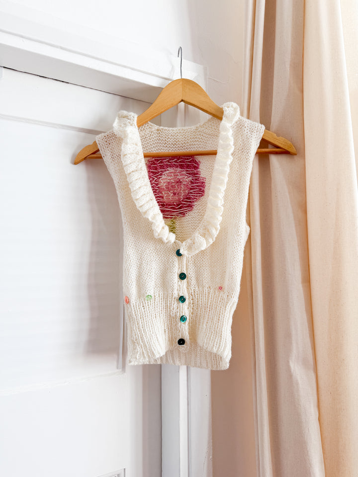 Insane 70s Handknit Waistcoat
