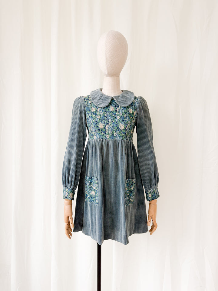 Adorable 1960s Corduroy Mini Dress