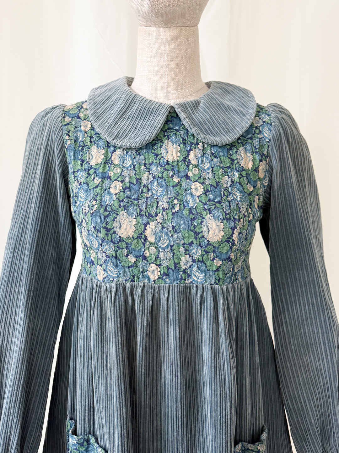 Adorable 1960s Corduroy Mini Dress