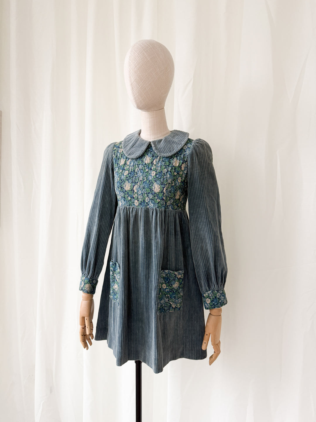 Adorable 1960s Corduroy Mini Dress