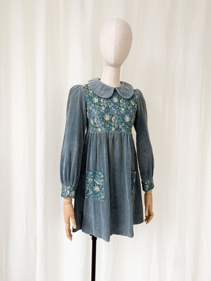 Adorable 1960s Corduroy Mini Dress