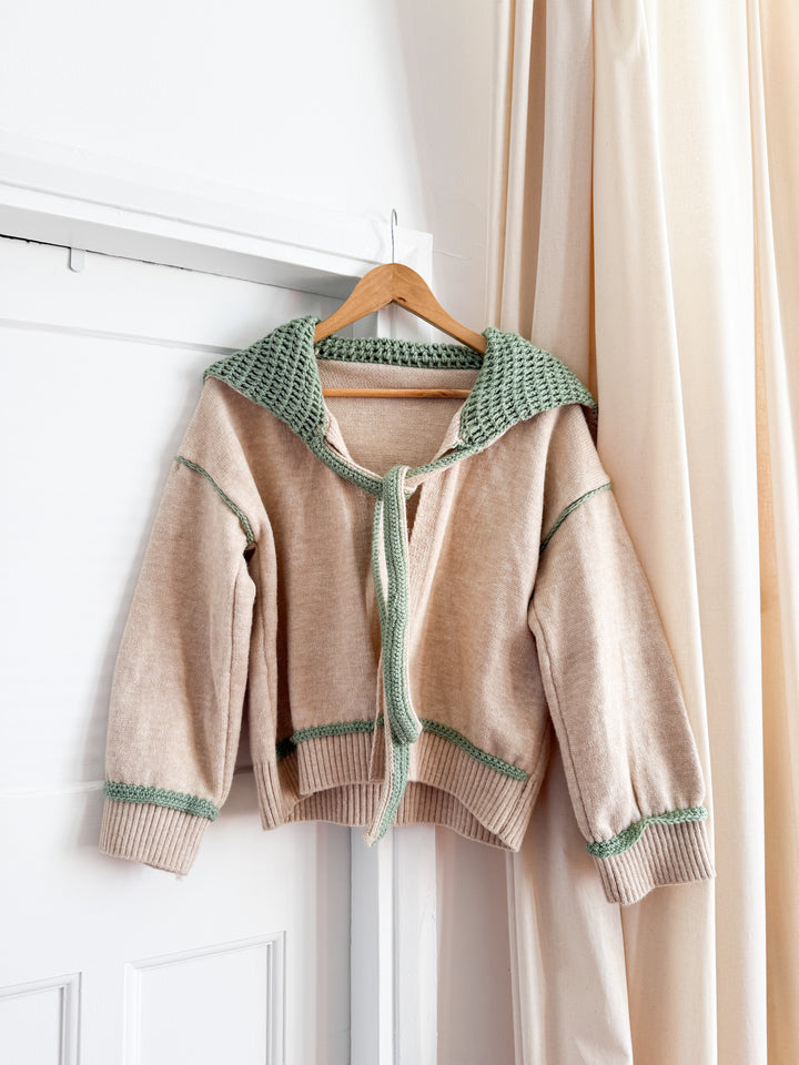Adorable 70s Wool Shawl Collar Cardigan