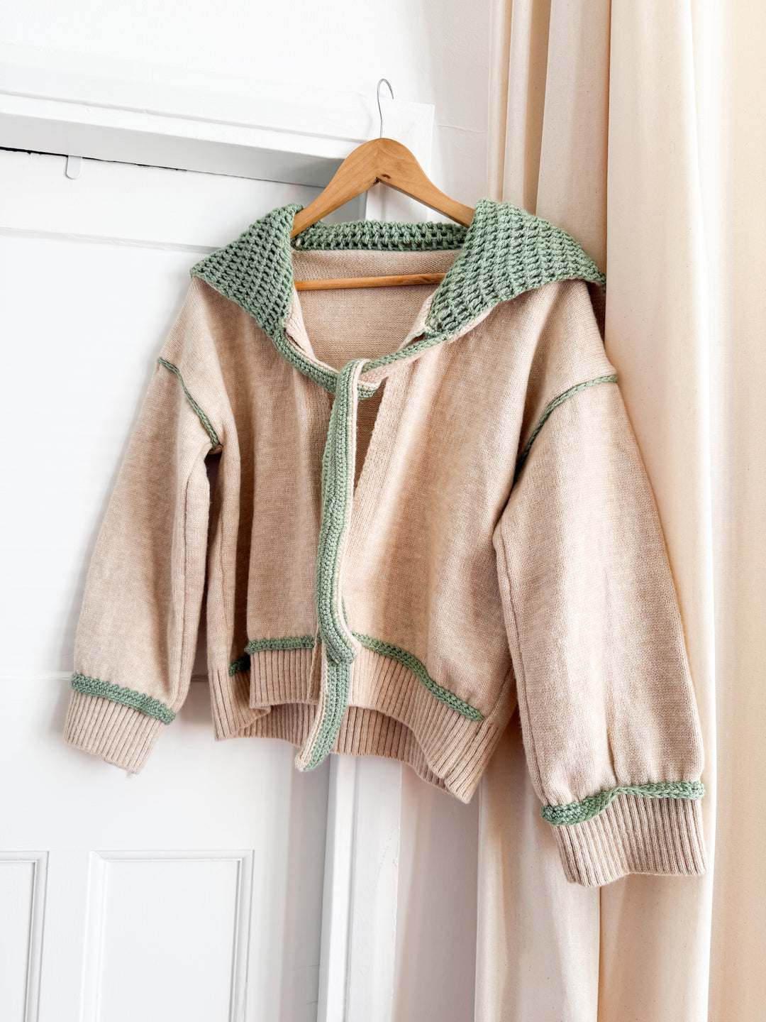 Adorable 70s Wool Shawl Collar Cardigan