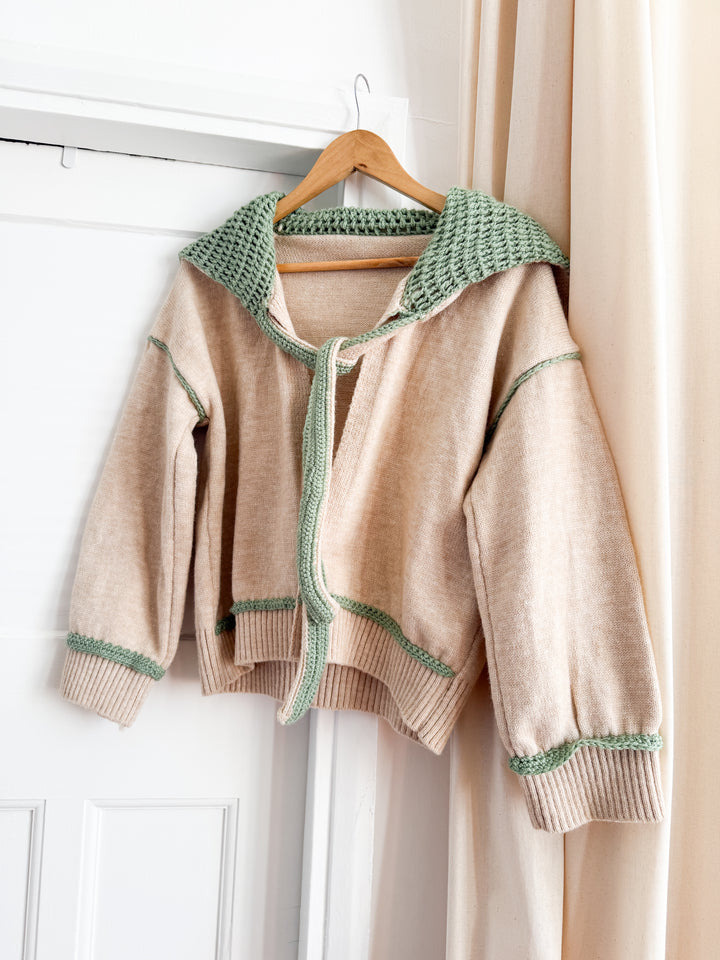 Adorable 70s Wool Shawl Collar Cardigan