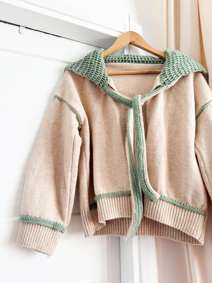 Adorable 70s Wool Shawl Collar Cardigan