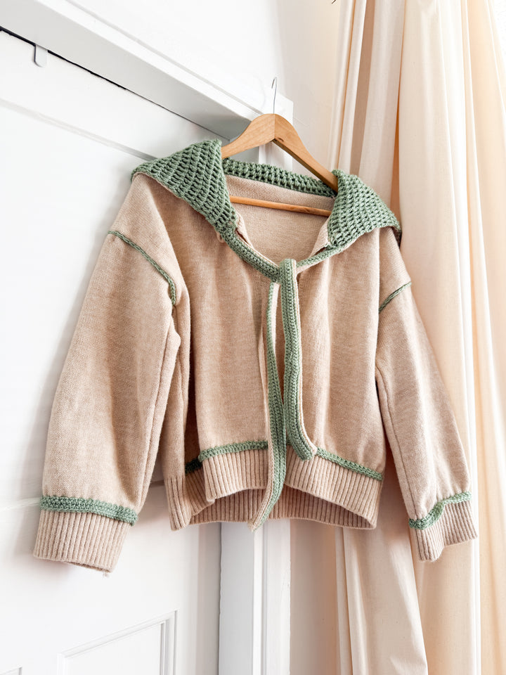 Adorable 70s Wool Shawl Collar Cardigan