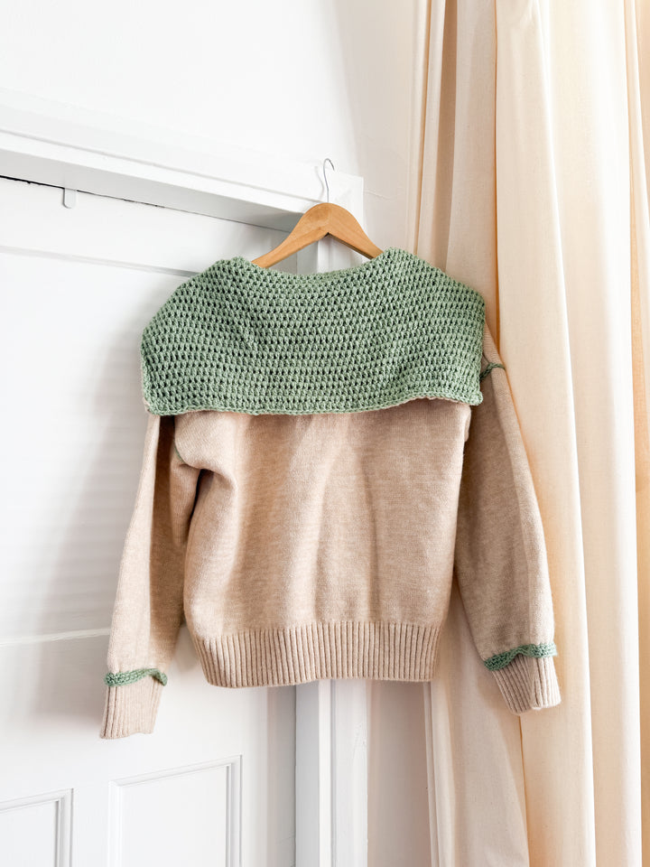 Adorable 70s Wool Shawl Collar Cardigan