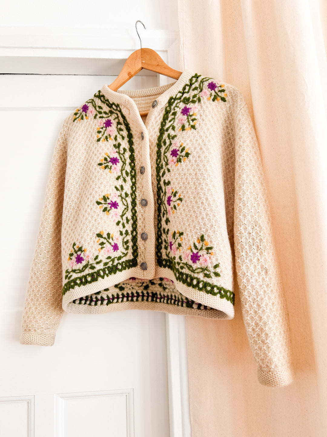 Secret Garden 70s hand knitted austrian cardigan