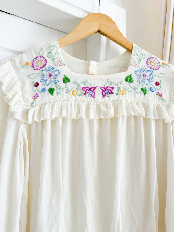Insanely Precious 30s Embroidered Blouse
