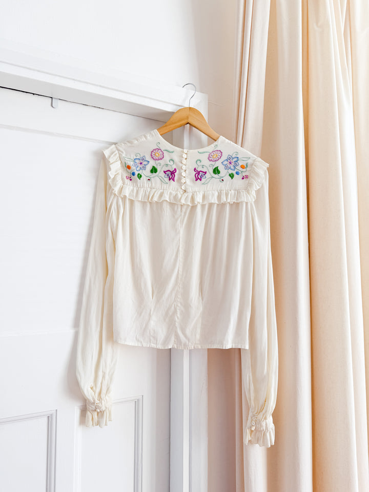 Insanely Precious 30s Embroidered Blouse