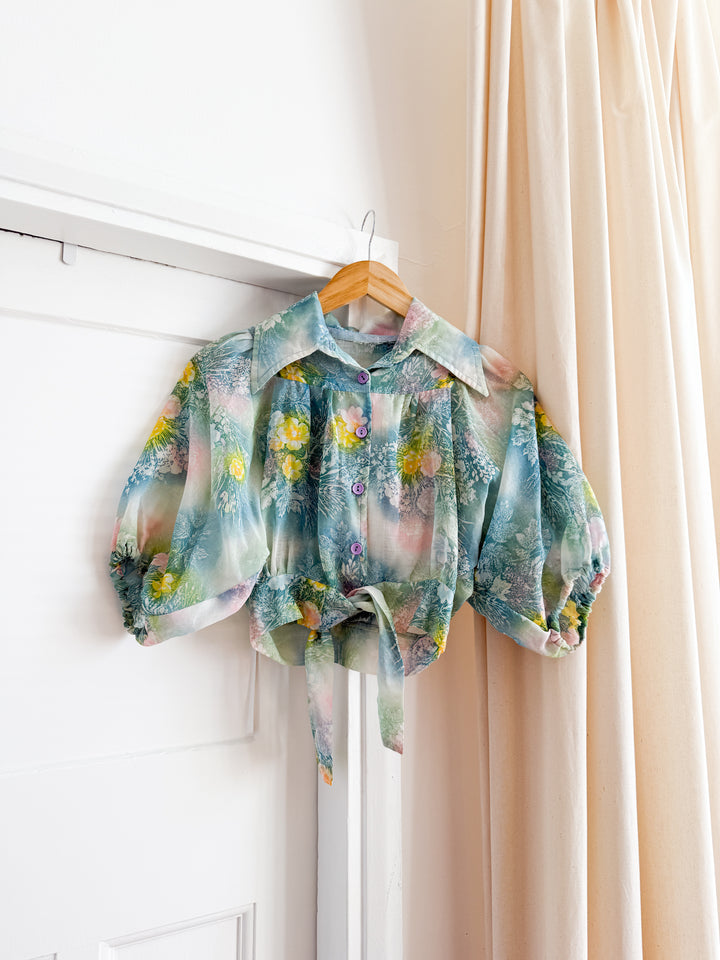 Insane 70s Cropped Cotton Shirt