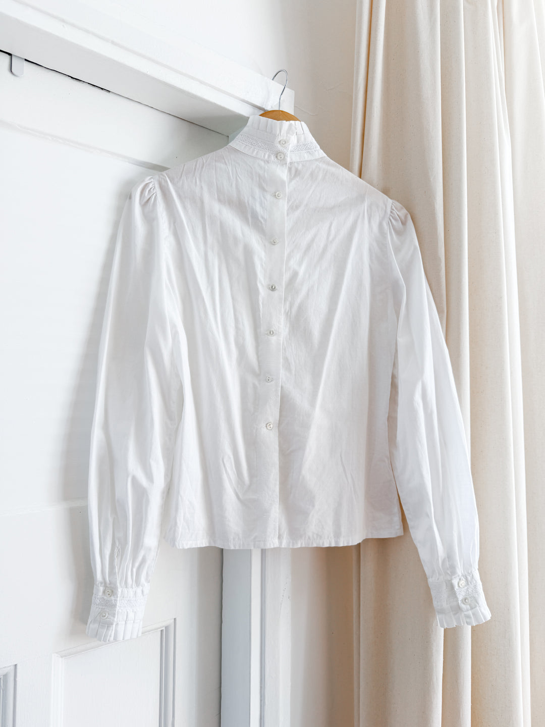 Holy Grail 70s Laura Ashley Cotton and Lace Blouse