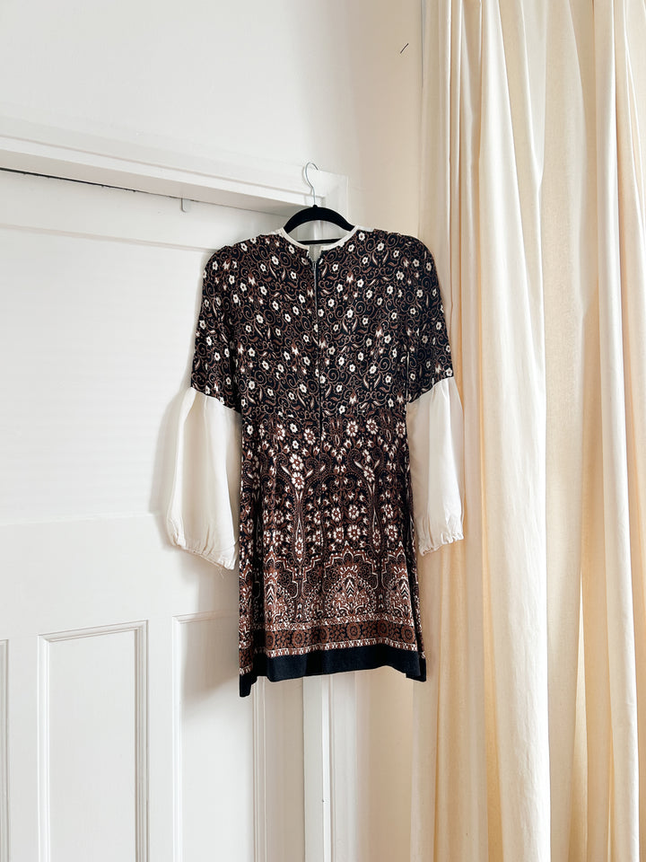 Incredible 60s Cotton Mini Dress (unlabelled dollyrockers)