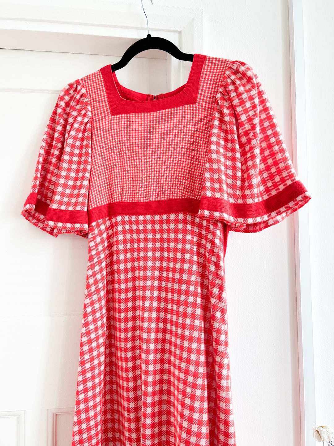 RARE WOOL AND JERSEY GINGHAM 70S DREAM