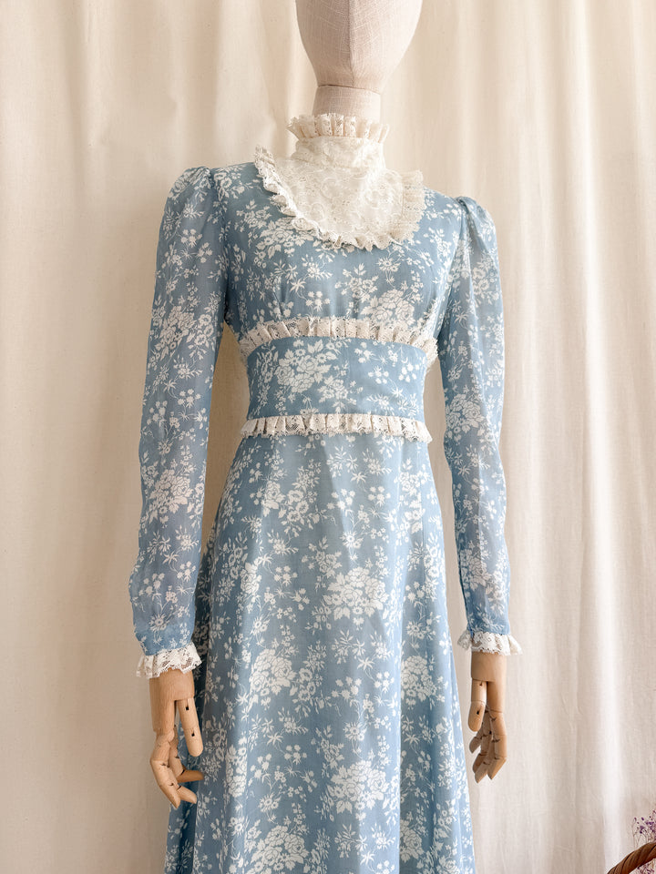 The Iris ~ insanely beautiful one of a kind floral cotton maxi dress