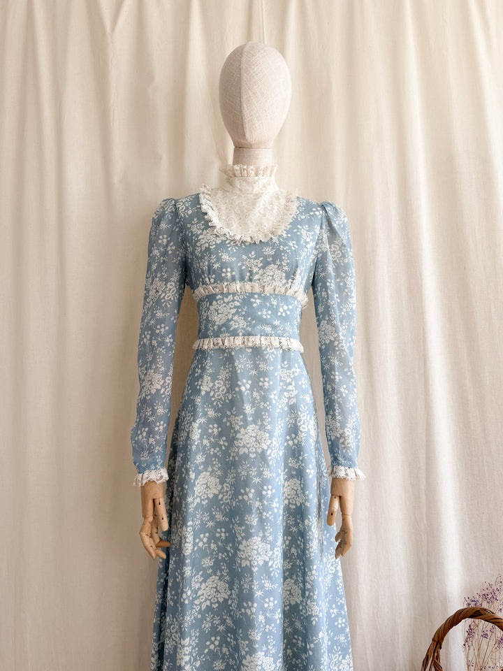 The Iris ~ insanely beautiful one of a kind floral cotton maxi dress