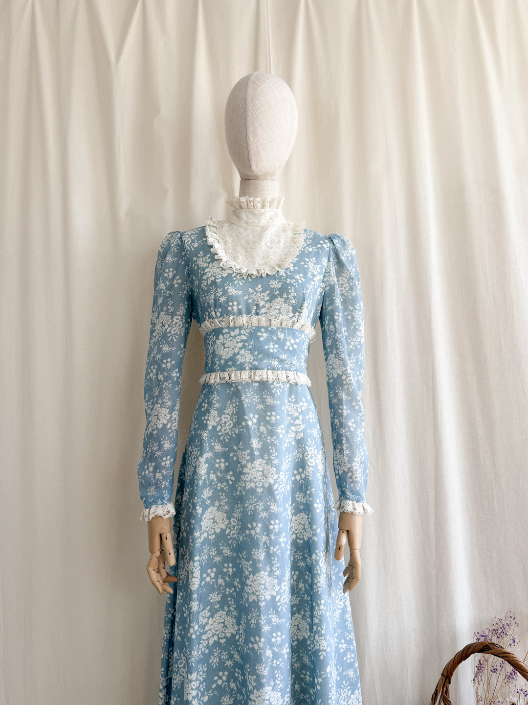 The Iris ~ insanely beautiful one of a kind floral cotton maxi dress