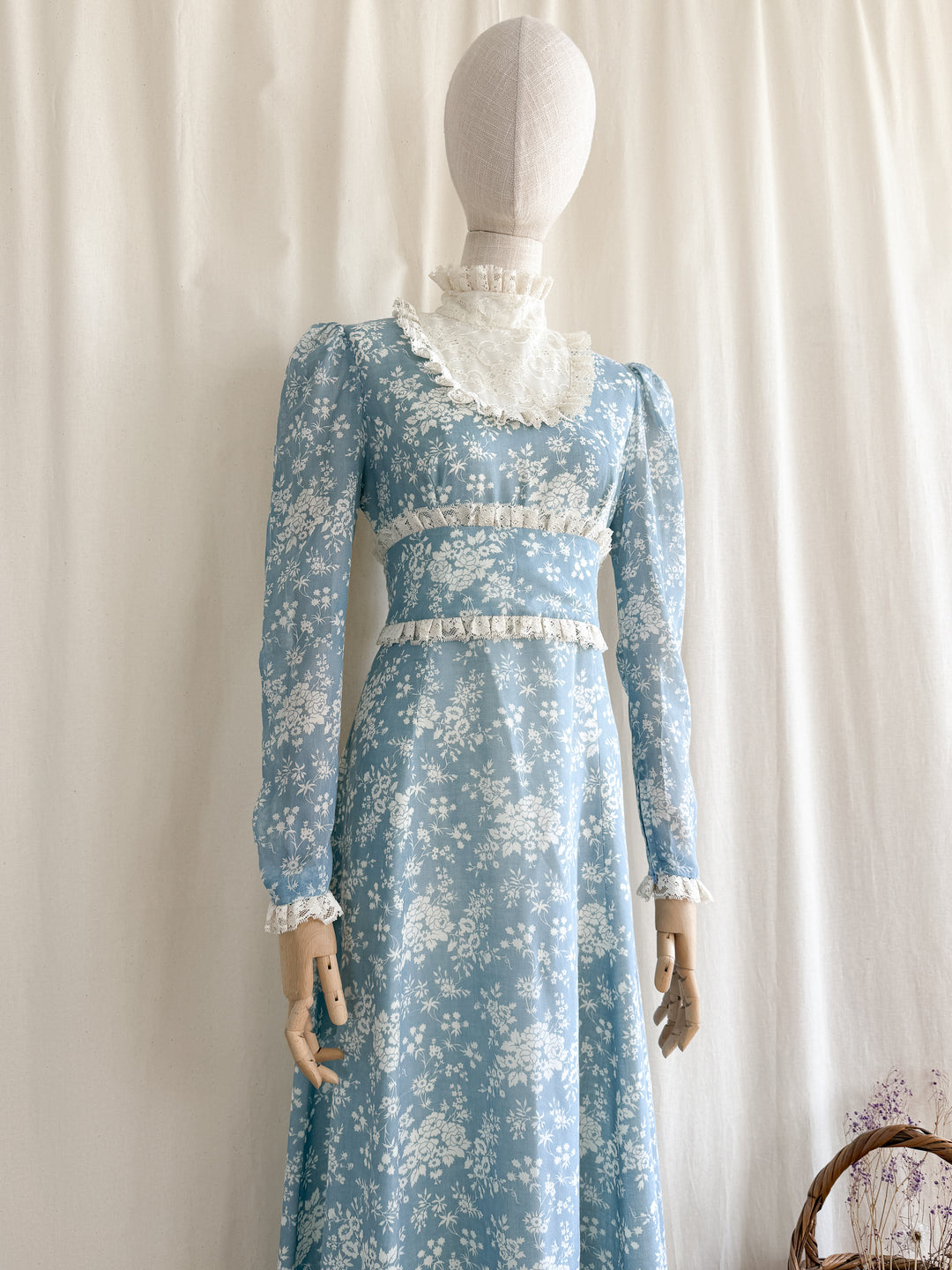 The Iris ~ insanely beautiful one of a kind floral cotton maxi dress