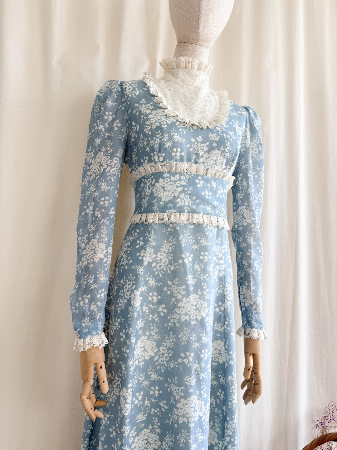 The Iris ~ insanely beautiful one of a kind floral cotton maxi dress