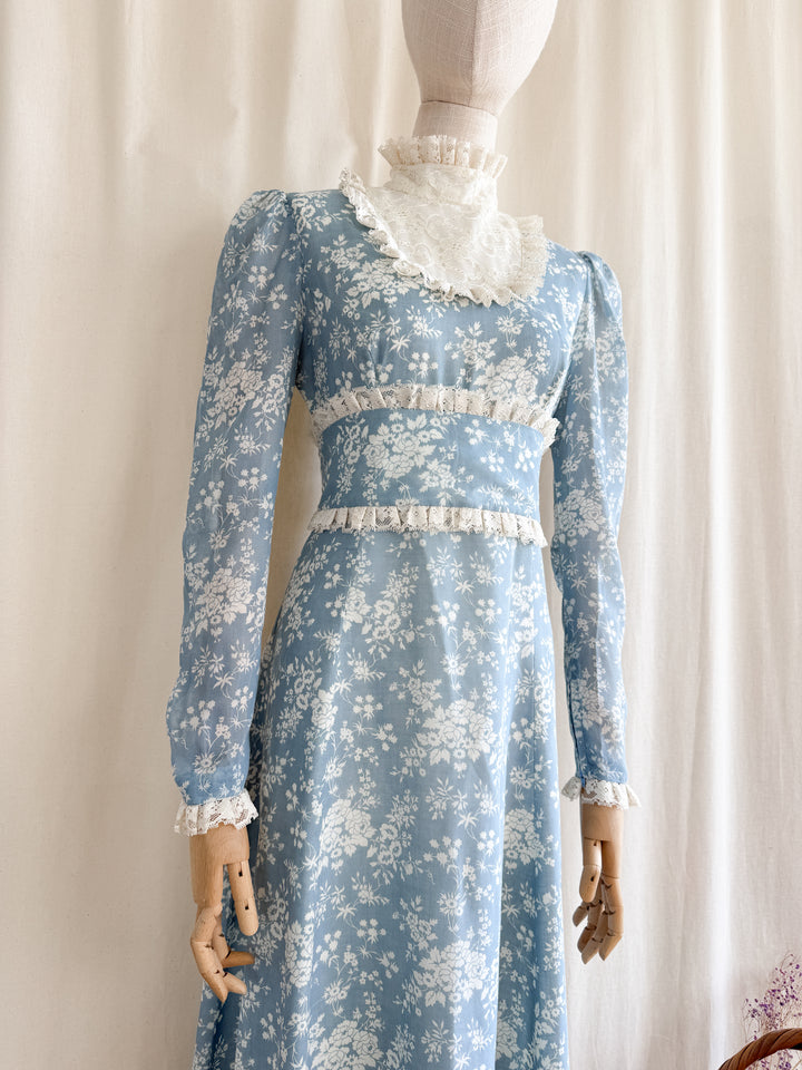 The Iris ~ insanely beautiful one of a kind floral cotton maxi dress