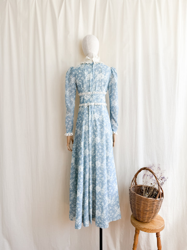 The Iris ~ insanely beautiful one of a kind floral cotton maxi dress