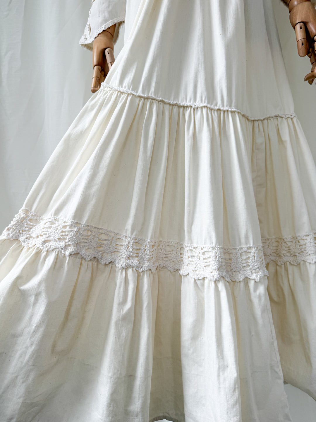 Breathtaking Precious Holy Grail Rare 1970s Gunne Sax Cotton Bohemian Maxi Dress