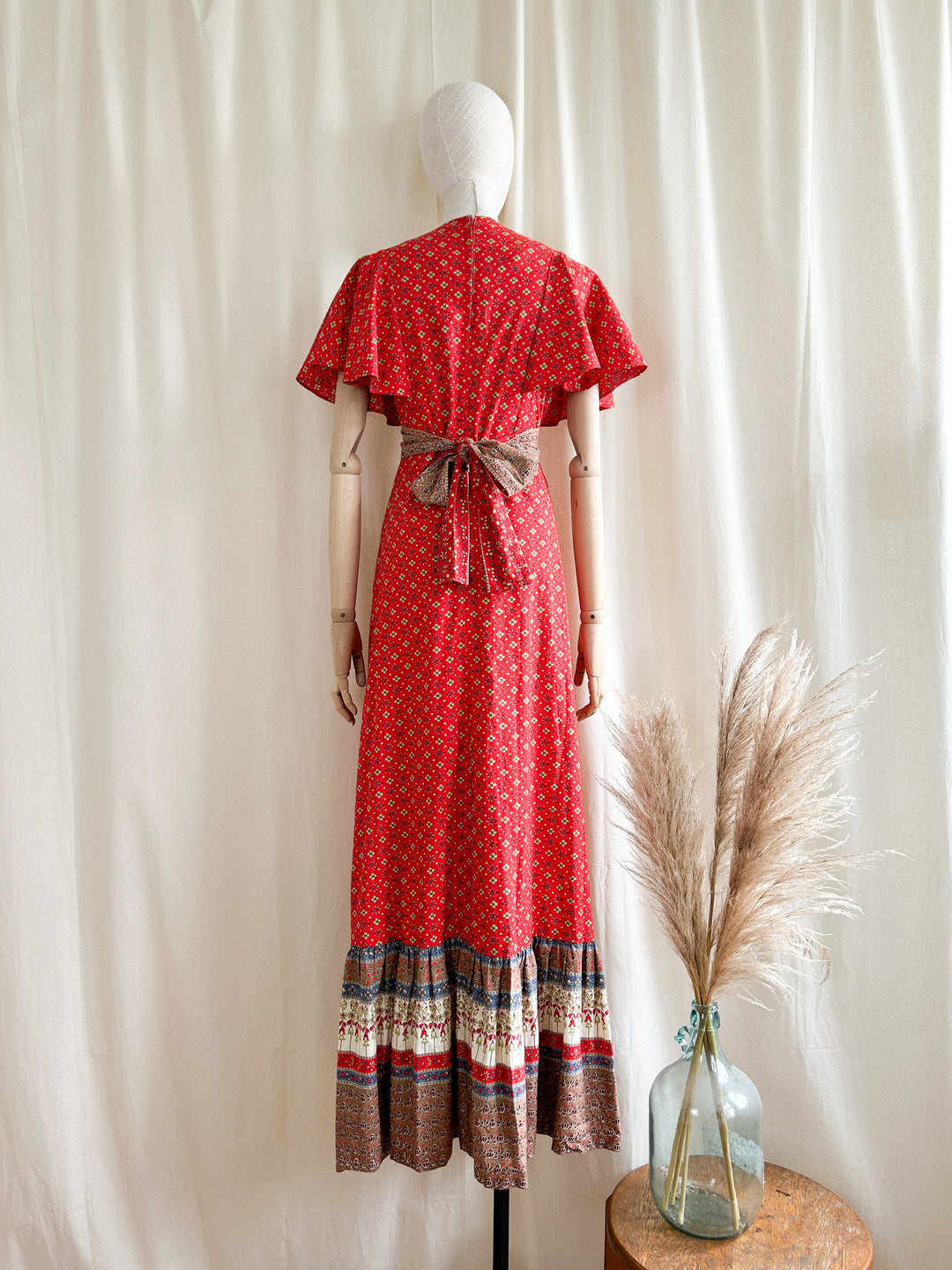 Stunning 1970s Cotton Bohemian Dream Dress