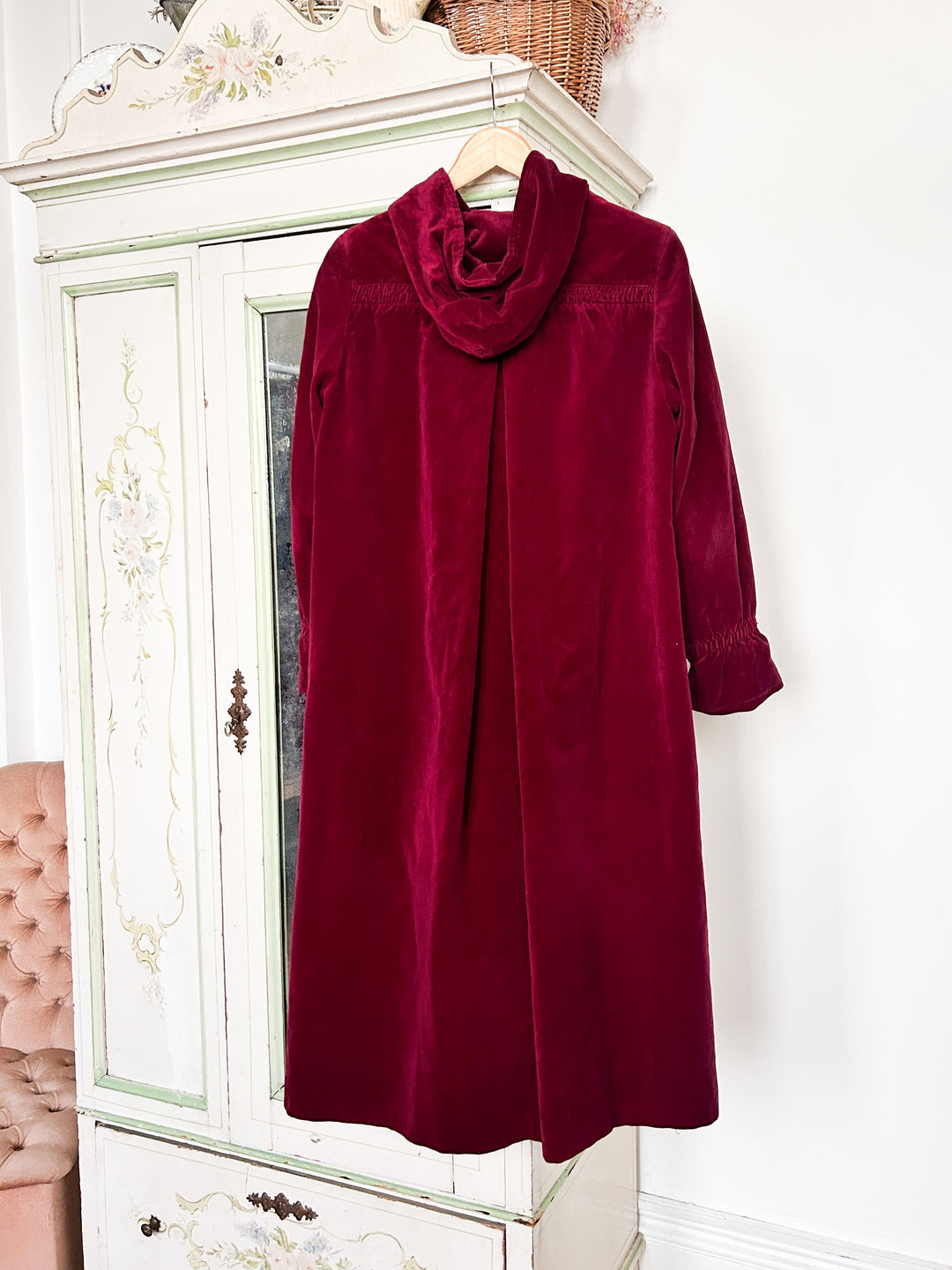 Jim Rare Cotton Velvet 70s Swing Coat