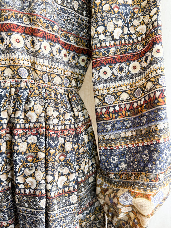 Insane 1970s Jaeger Wool Midi Dress