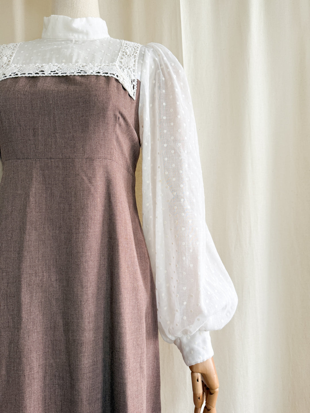 Vintage 1970s Rare Marion Donaldson Cotton Maxi Dress