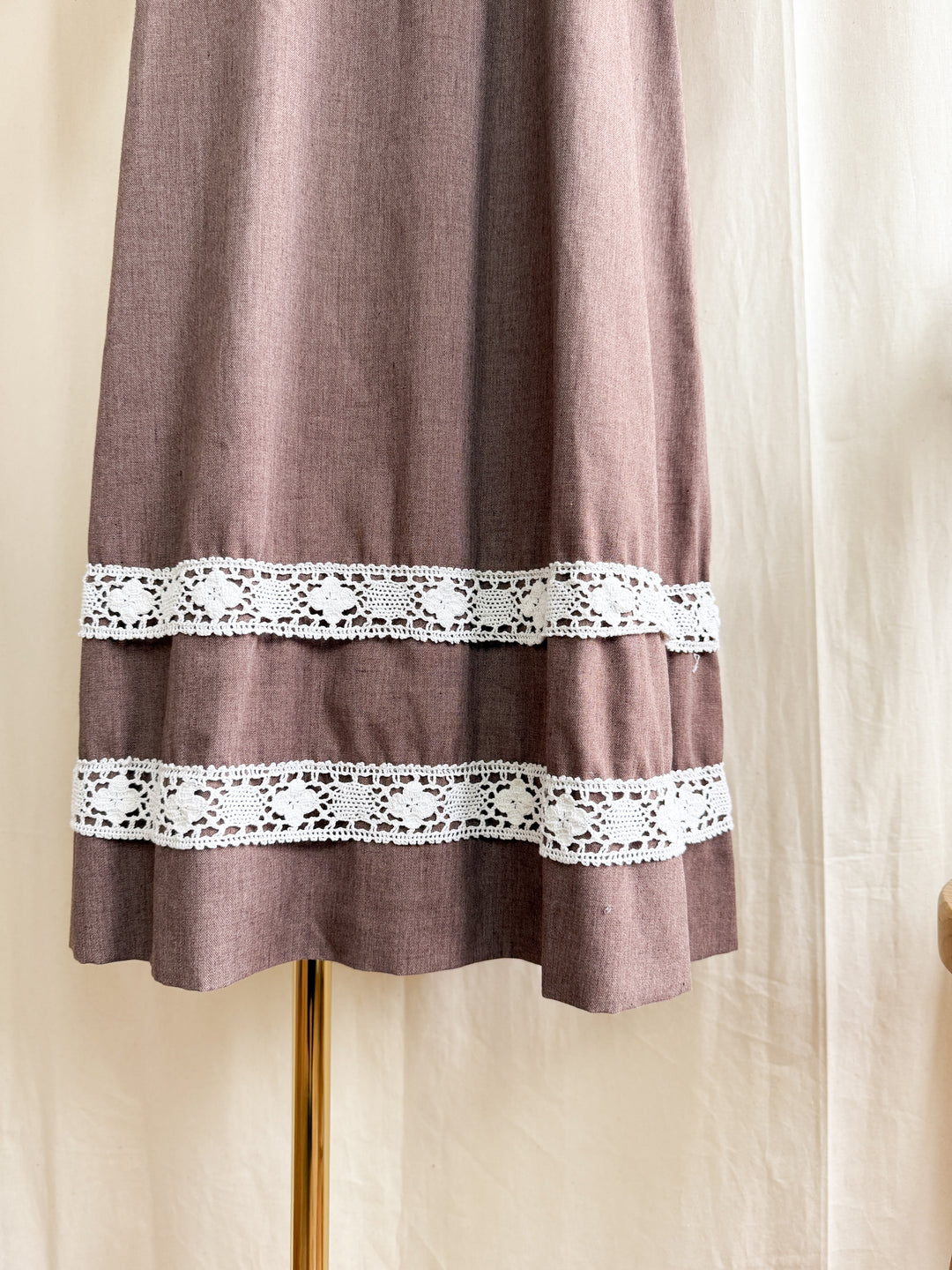 Vintage 1970s Rare Marion Donaldson Cotton Maxi Dress