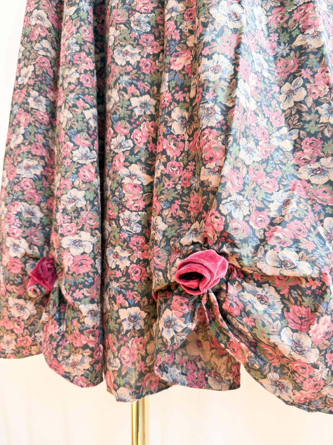 Precious One of a Kind Late 70s Lace Trimmed Romantic Cotton Maxi Dress
