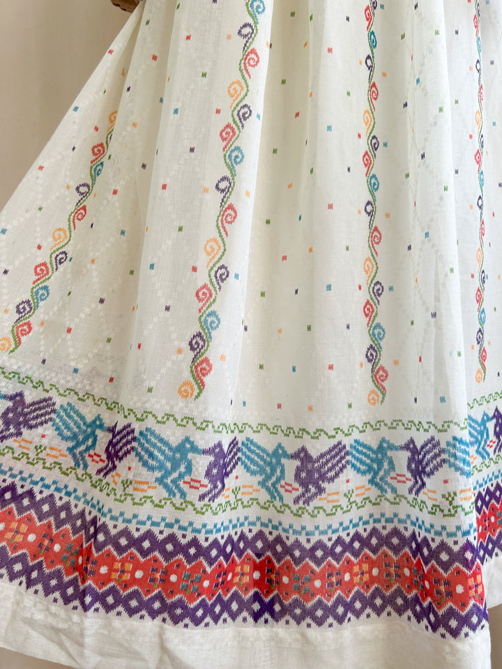 Breathtaking Rare 1970s Cotton Bohemian Dream Dress