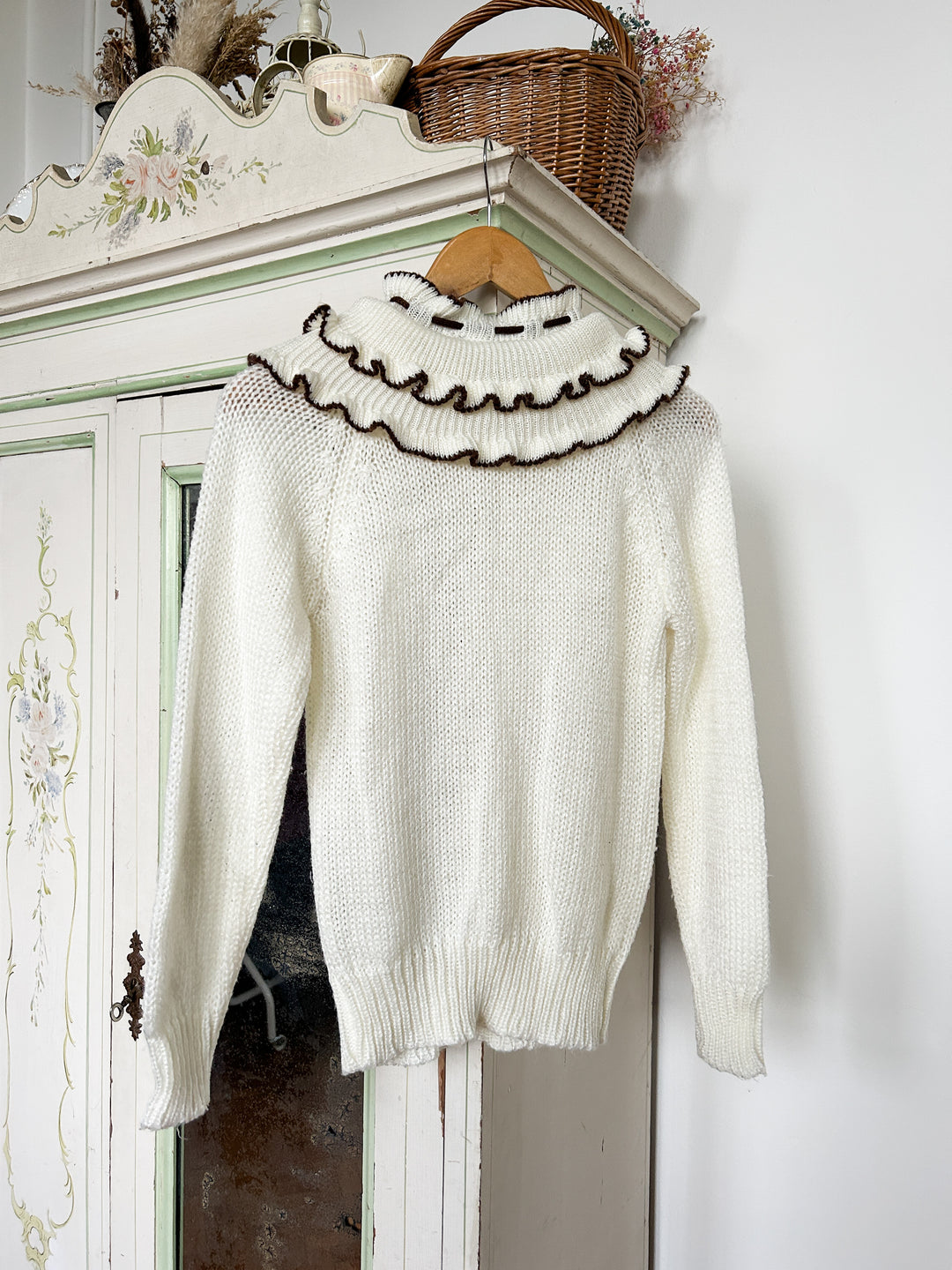 Caster Rare 70s Frill Collar Knit