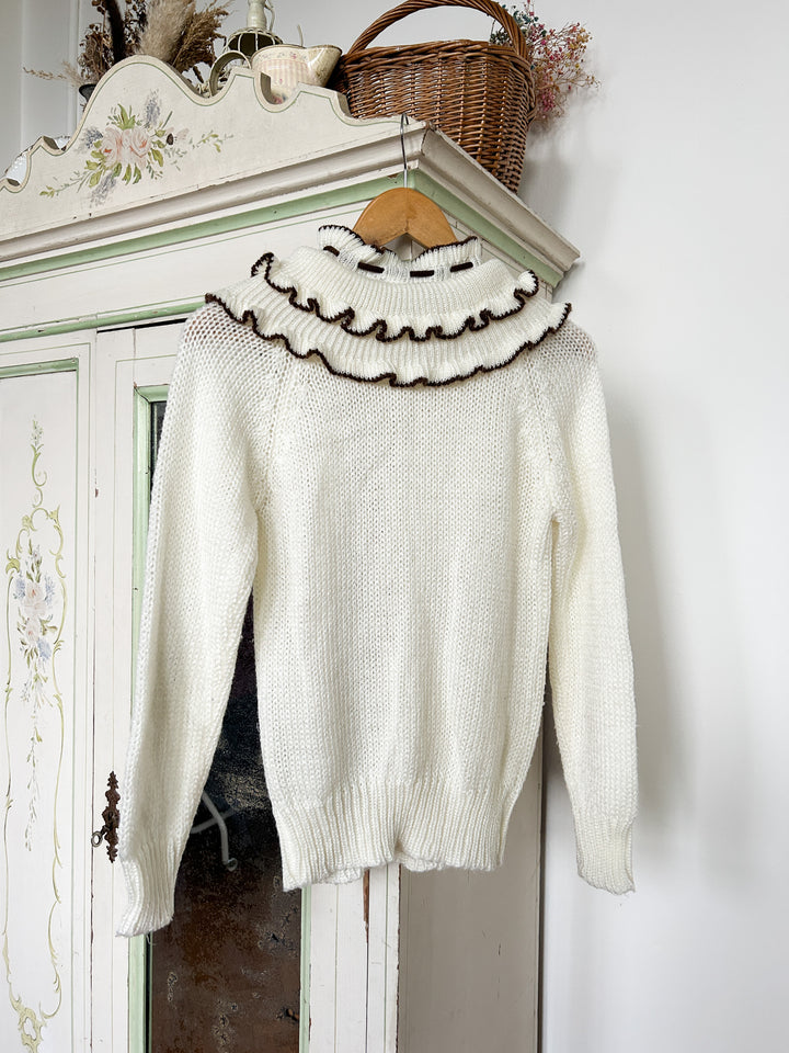 Caster Rare 70s Frill Collar Knit