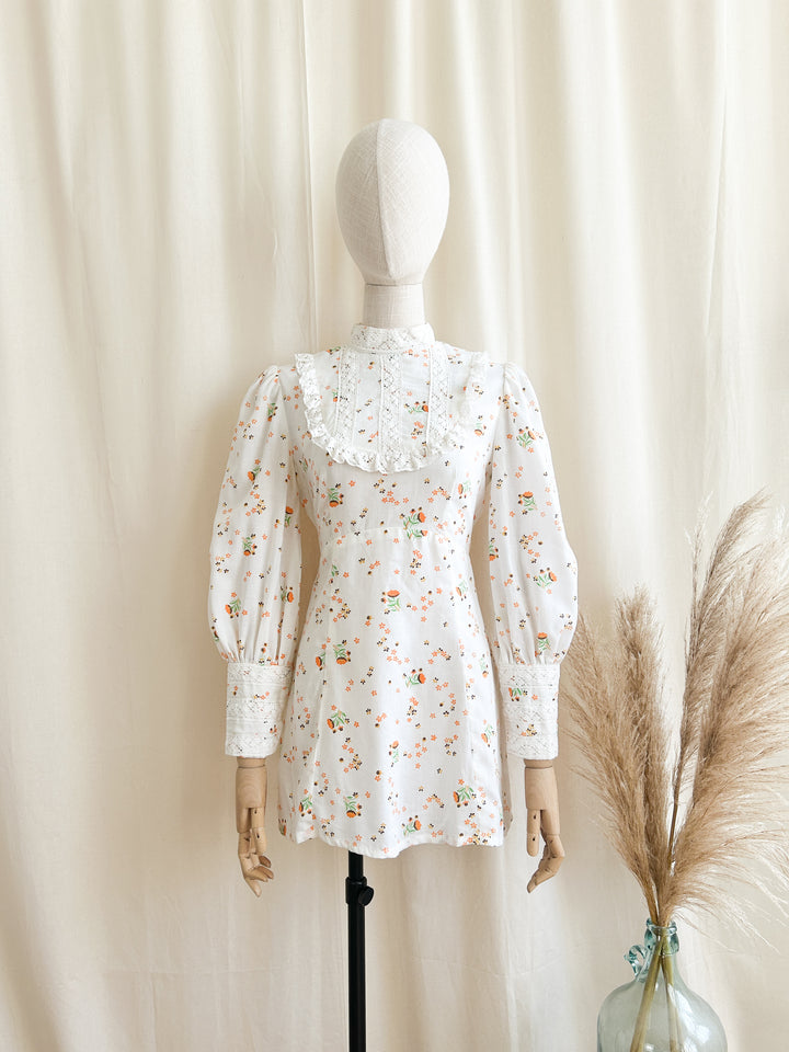 The Sweetest 1970s Cotton Mini Dress