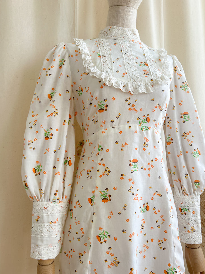 The Sweetest 1970s Cotton Mini Dress