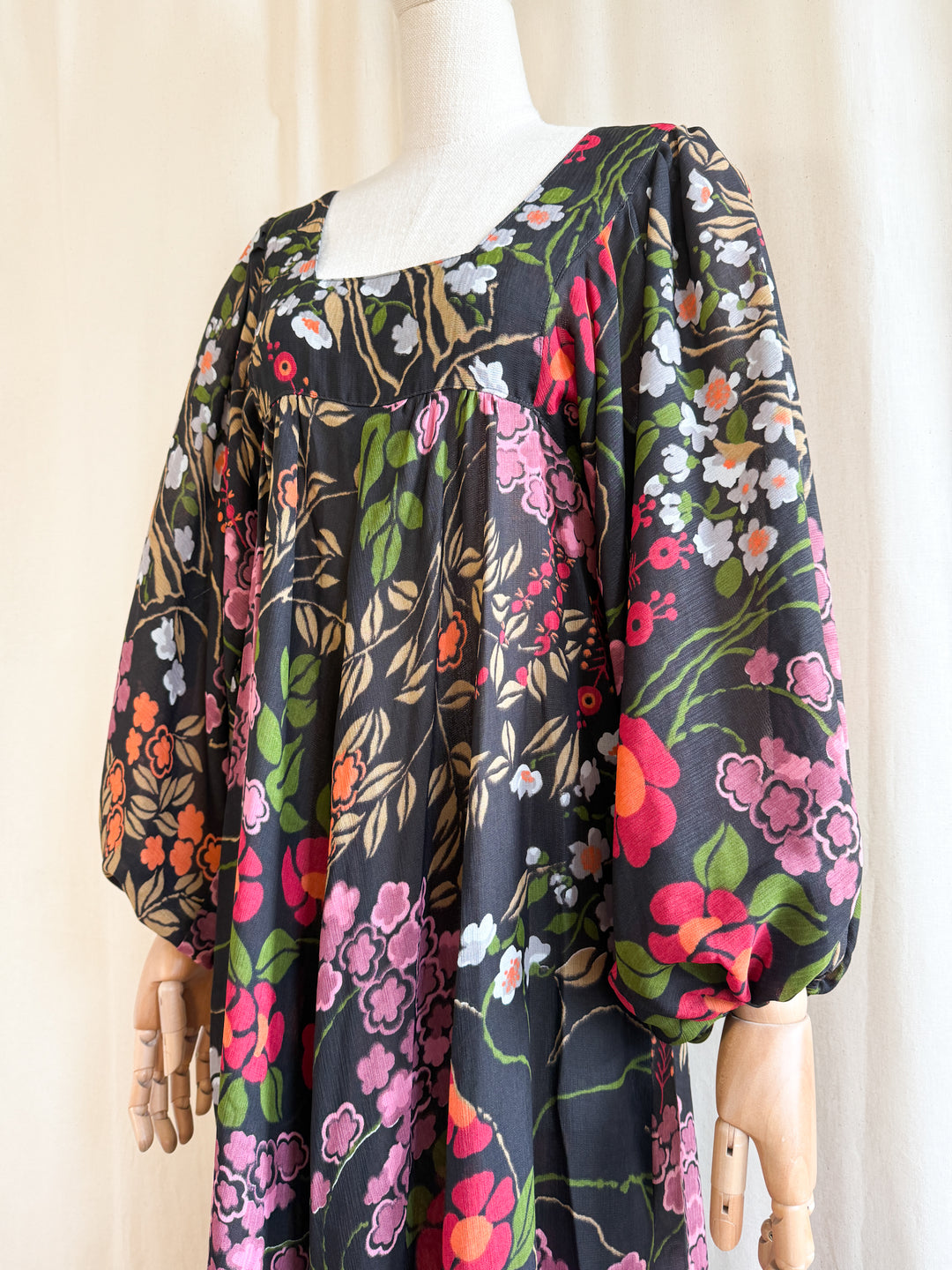 Stunning Holy Grail Rare David Silverman 70s Maxi Dress