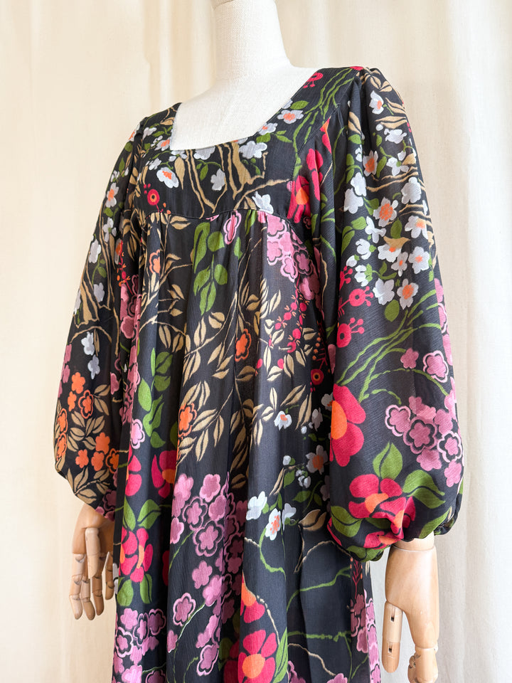 Stunning Holy Grail Rare David Silverman 70s Maxi Dress