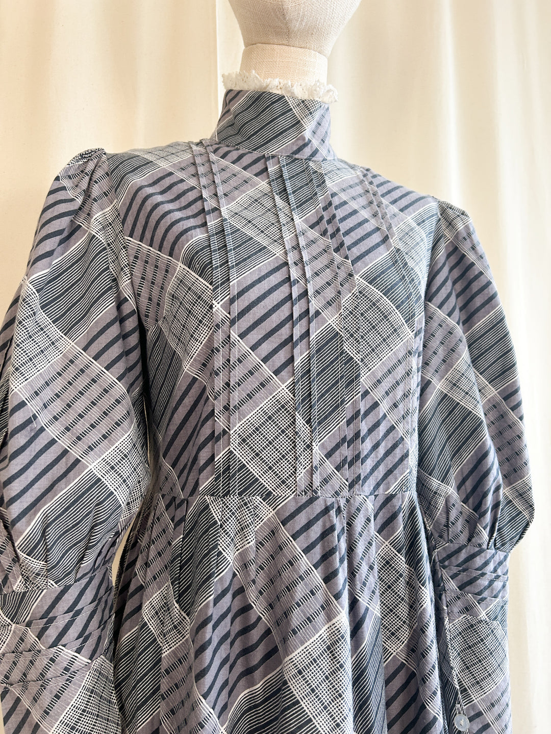 Holy Grail 70s Plaid Laura Ashley Cotton Prairie Dress