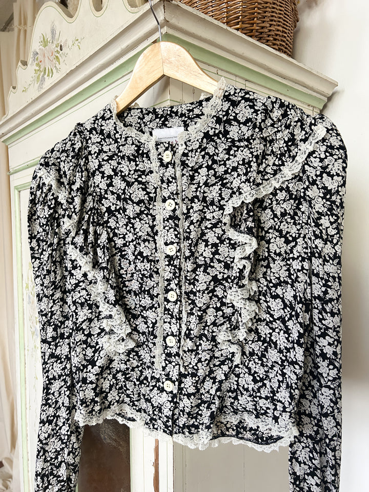 Marnie Rare 70s Floral Frill Blouse