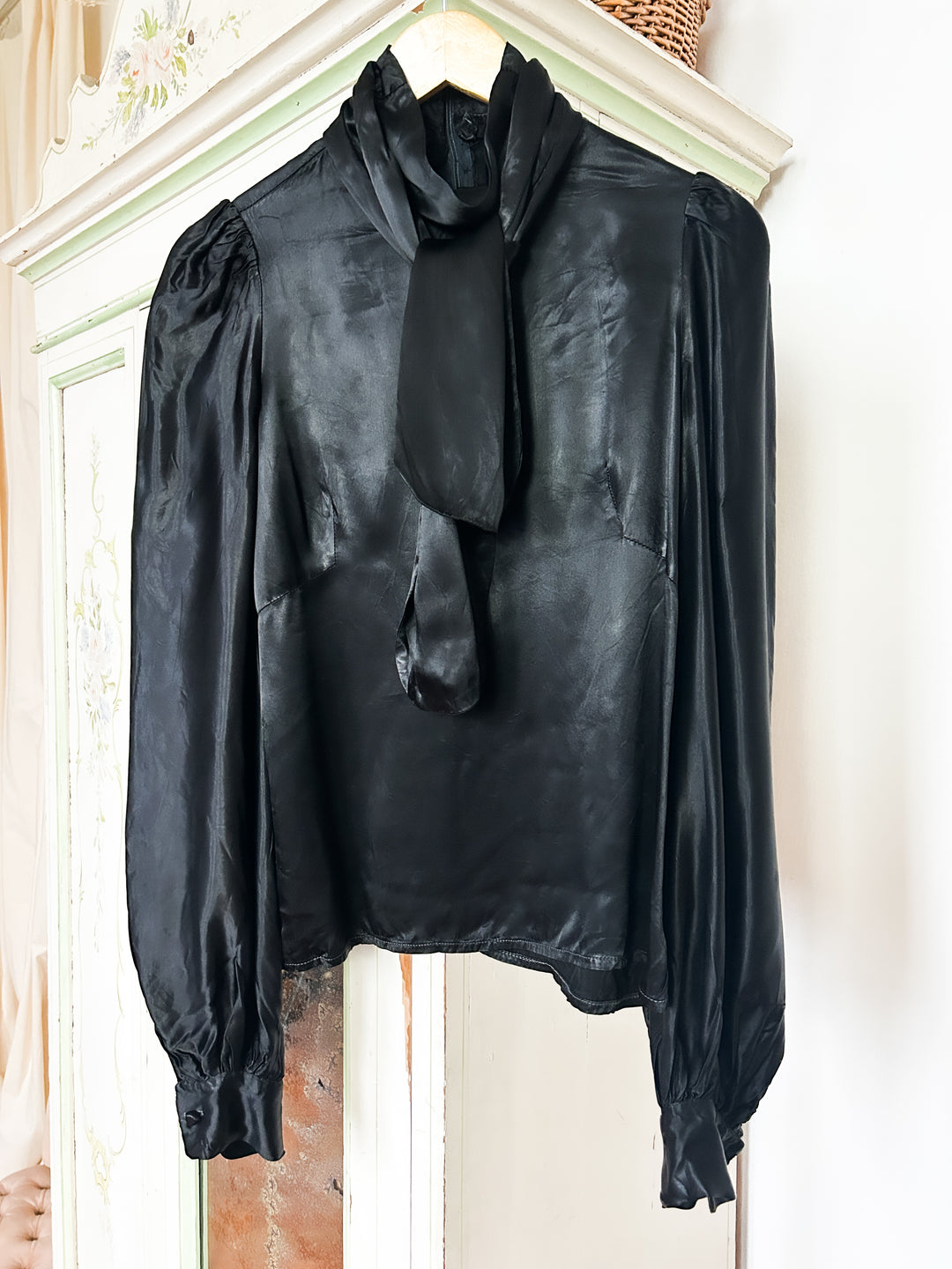 Ink Rare 60s Satin Blouse by Biba