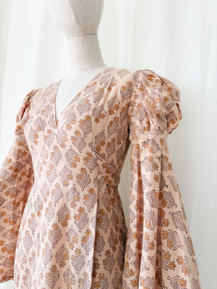 Divine Holy Grail Rare Indian Imports 1970s Bohemian Cotton Maxi Dress