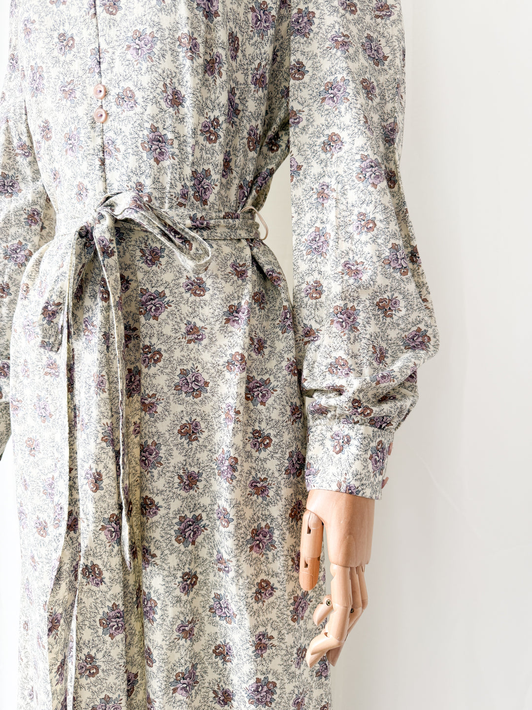 Gorgeous 1970s Cotton Maxi Dress by English Lady