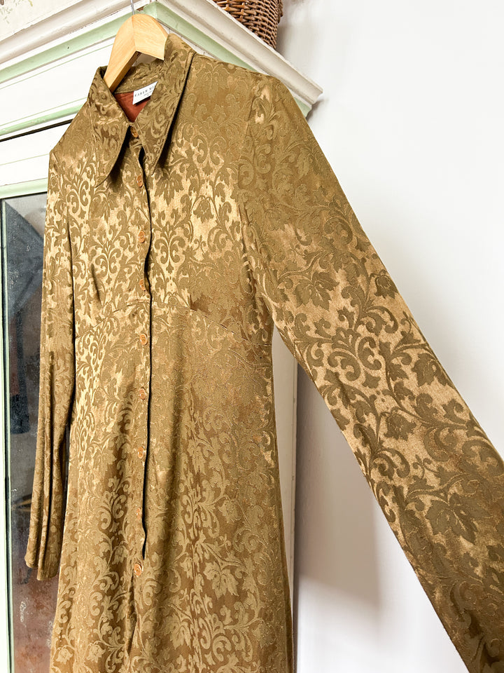 Raphael 90s Damask Gold Tunic Shirt