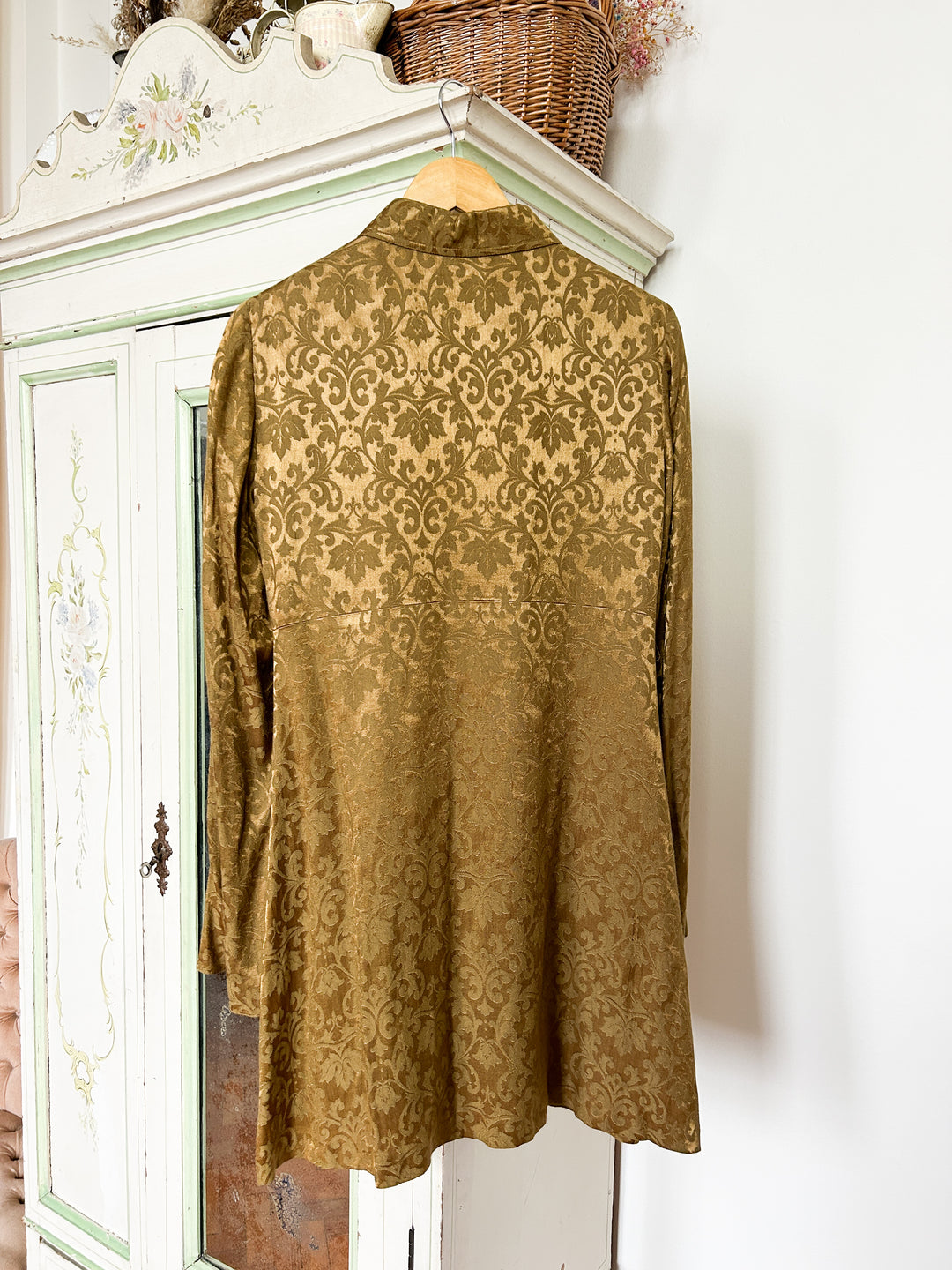 Raphael 90s Damask Gold Tunic Shirt