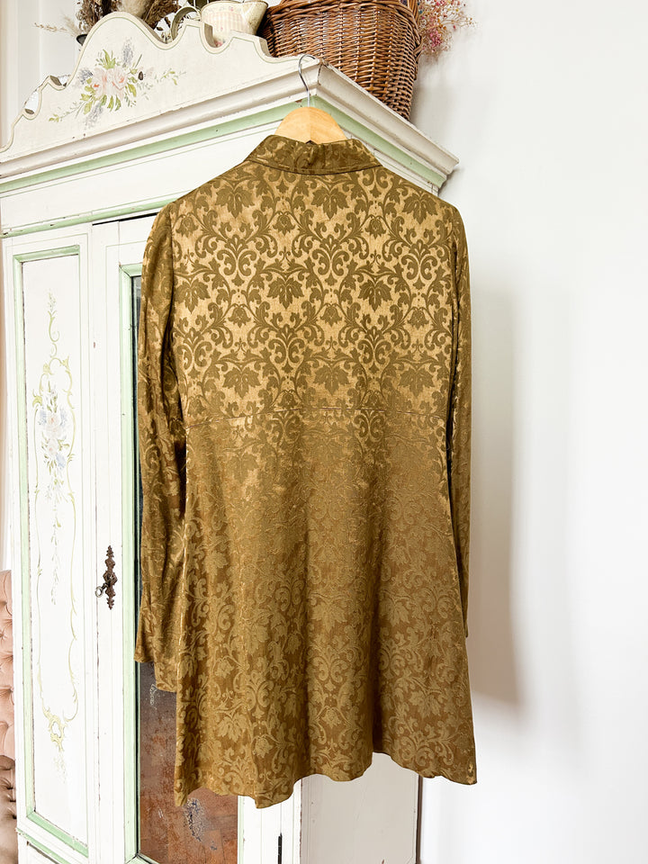 Raphael 90s Damask Gold Tunic Shirt