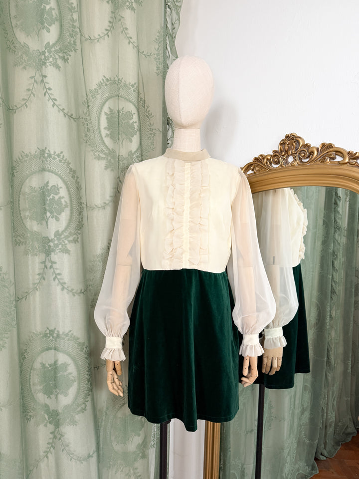 ENCHANT ~ PRECIOUS 1960S MINI DRESS AND JACKET ENSEMBLE BY PEGGY FRENCH COUTURE