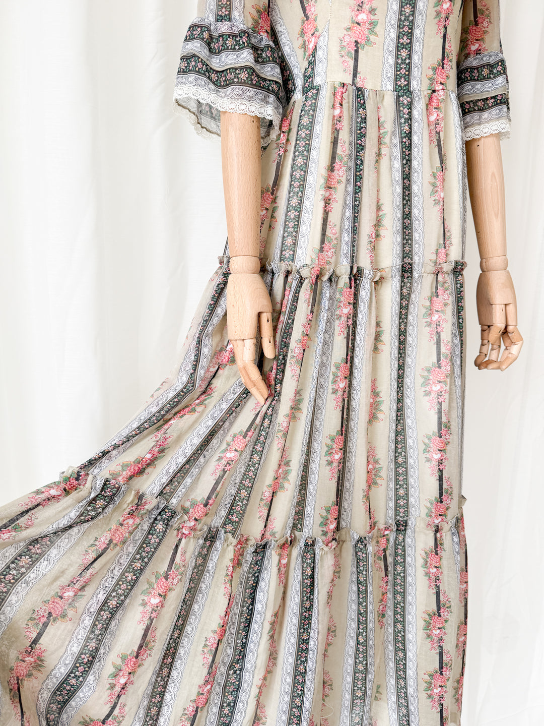 Divine Rare 1970s Kati Cotton Maxi Dress